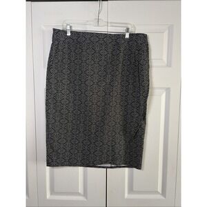 RipSkirt Hawaii Wrap Skirt Womens Size XL Black White Geometric Travel Active